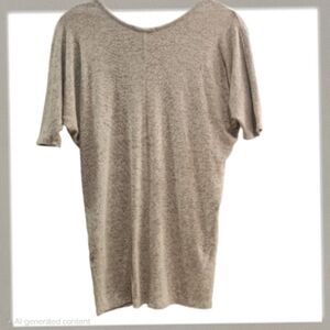 Acemi Heathered Knit Dolman Tee | Made in USA | Small